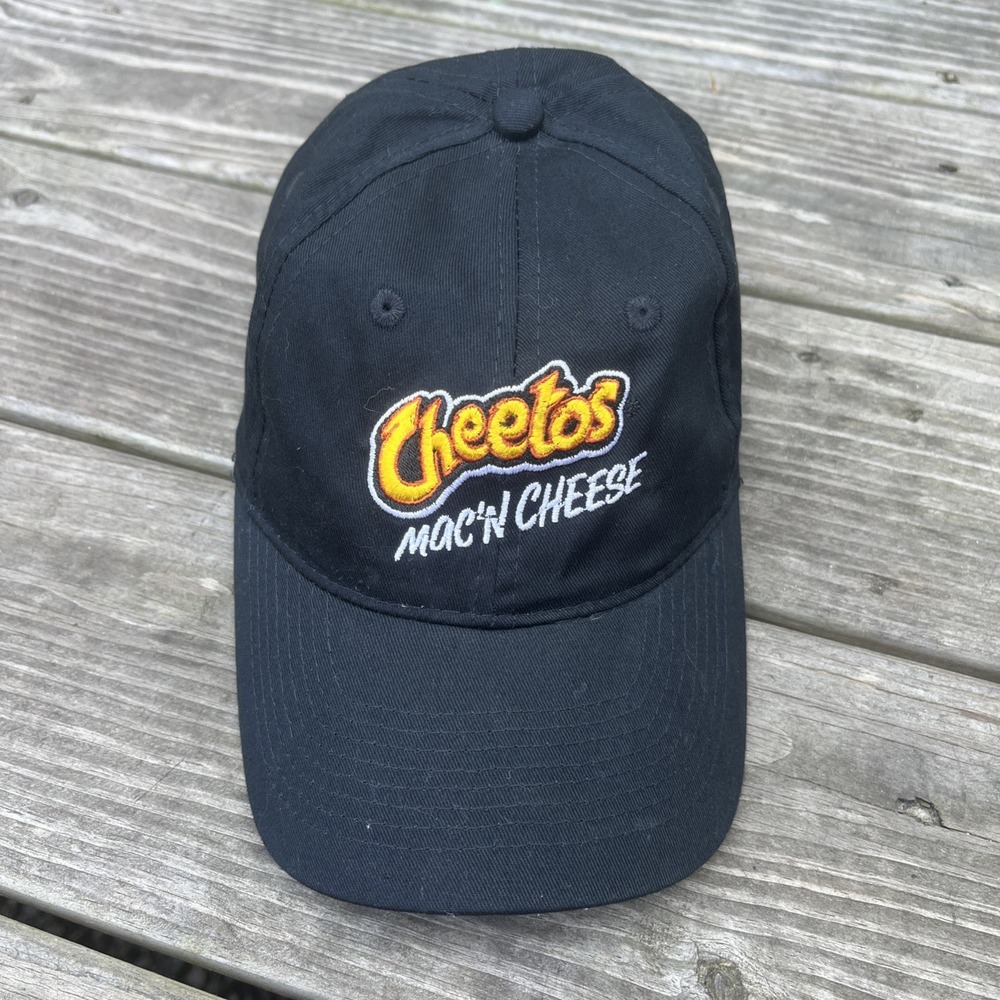 Cheetos Mac'N Cheese Black Cotton Strapback Baseball Hat Cap Adjustable